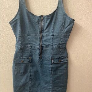 Blue Denim Mini Dress
